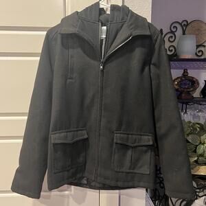 Class/Club Women's Black Hooded Jacket Size 18/20